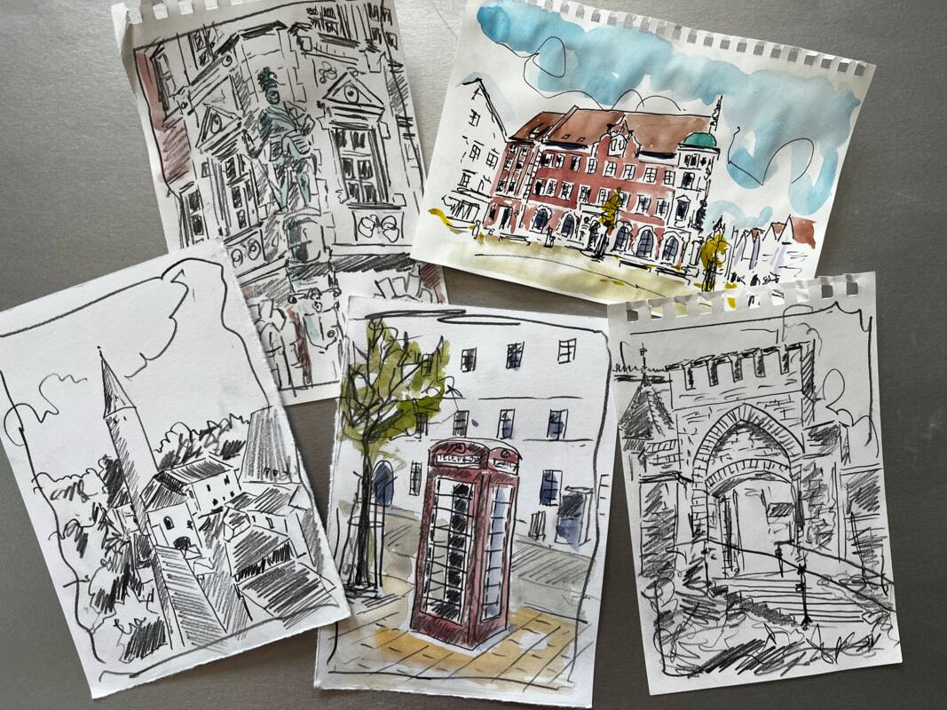 2025 Ausstellung - Urban Sketching