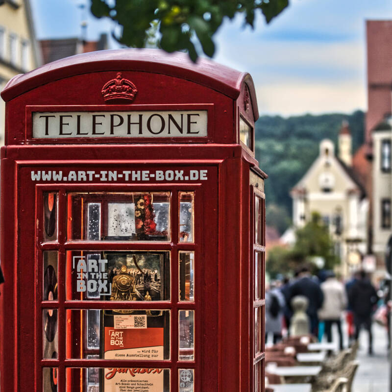 Telefonzelle am Rathaus